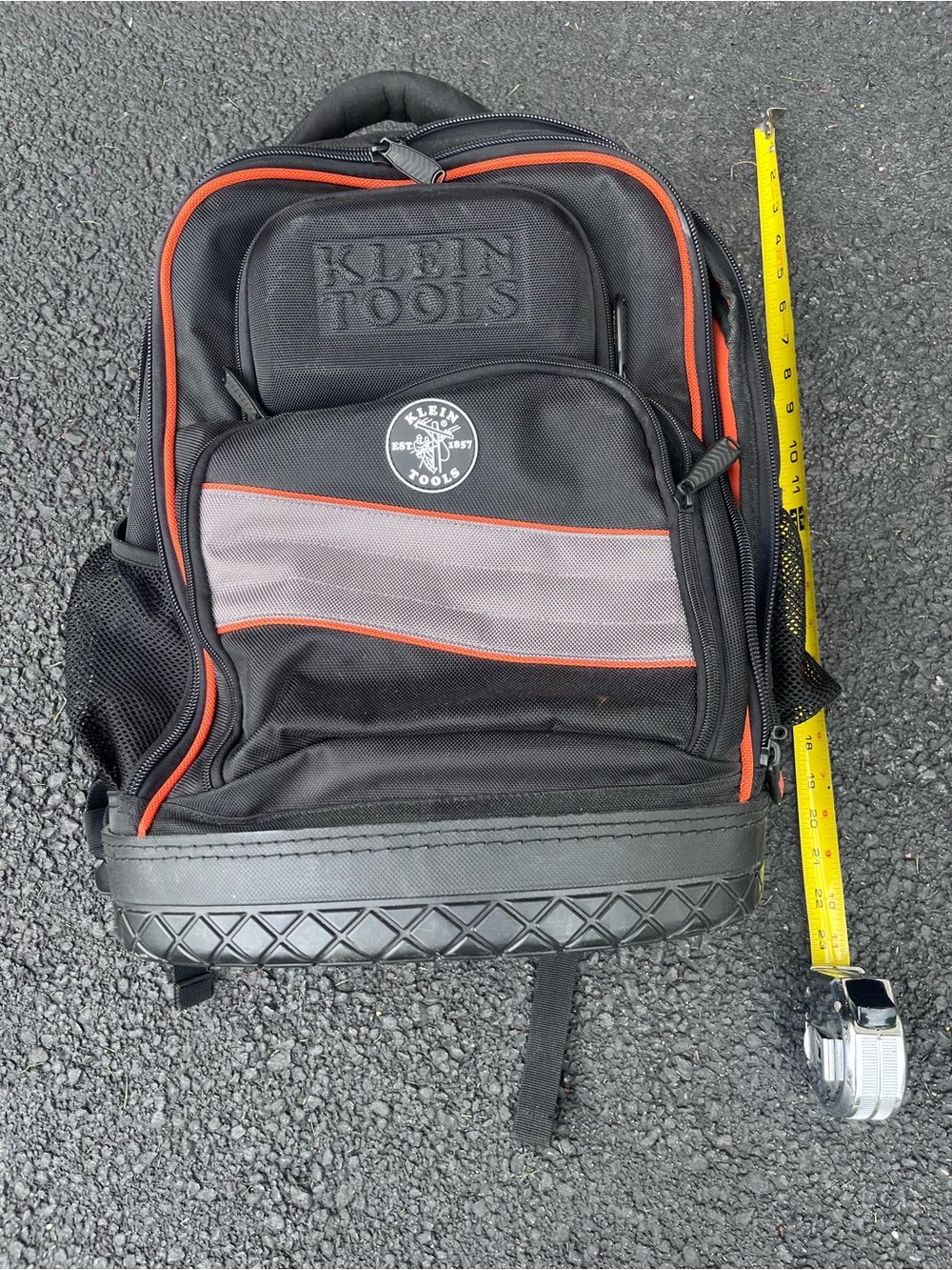 Klein Tools Black & Orange Trades Backpack